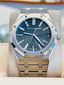 Audemars Piguet Royal Oak 41mm 15510ST.OO.1320ST.09 Steel Green Dial Unworn Box and Papers