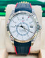 Rolex Sky Dweller 326934 White Dial Rubber B + Oyster Band Box & Papers