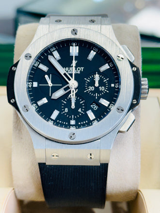 Hublot Big Bang 44 Chronograph Black 301.SX.1170.RX MINT Box and Papers - Diamonds East Intl.