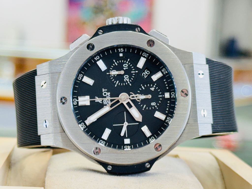 Hublot Big Bang 44 Chronograph Black 301.SX.1170.RX MINT Box and Papers