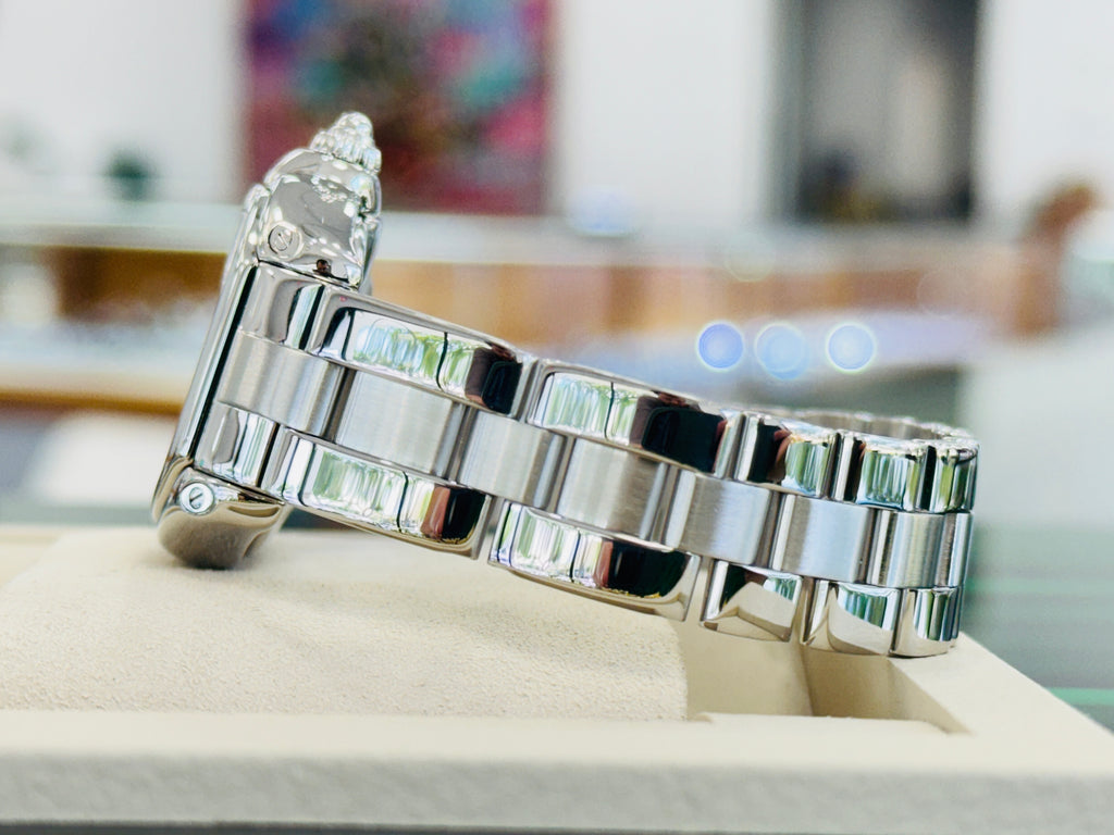 Cartier Roadster 2675 Stainless Steel Pink Dial Ladies Quartz  PreOwned - Diamonds East Intl.