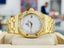 Audemars Piguet Royal Oak Lady 67601BA.ZZ.1210BA.02 Quartz Yellow Gold Factory Diamond Mother of Pearl MINT - Diamonds East Intl.