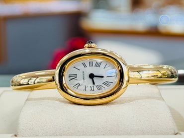 Cartier Baignoire WGBA0044 Mini Yellow Gold Ladies Size 15 quartz   Box and Papers Unworn - Diamonds East Intl.