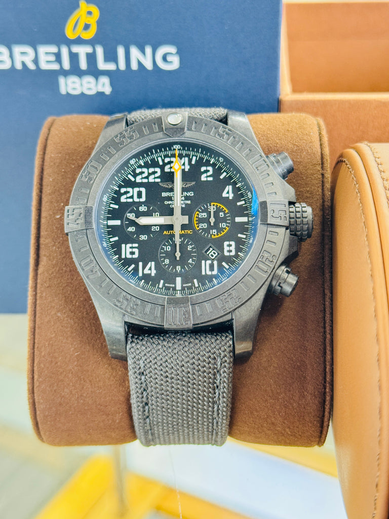 Breitling Avenger Hurricane 50mm  XB1210E41B1W1 Carbon Chronograph  Box and Papers MINT