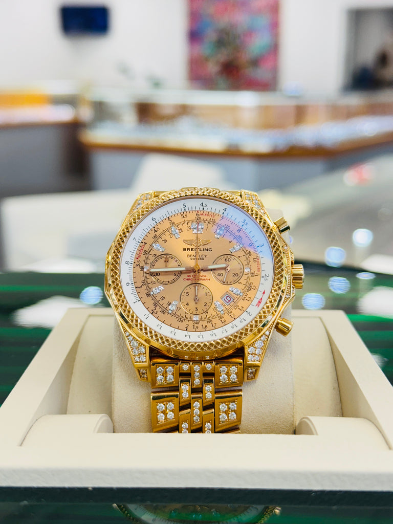Breitling Bentley Motors H2536267/973T Limited Edition 1/50  Factory Diamond Total 5.09 CT VVSI 18K Full Rose Gold  Box and Papers PreOwned - Diamonds East Intl.
