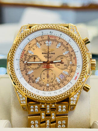 Breitling Bentley Motors H2536267/973T Limited Edition 1/50  Factory Diamond Total 5.09 CT VVSI 18K Full Rose Gold  Box and Papers PreOwned - Diamonds East Intl.