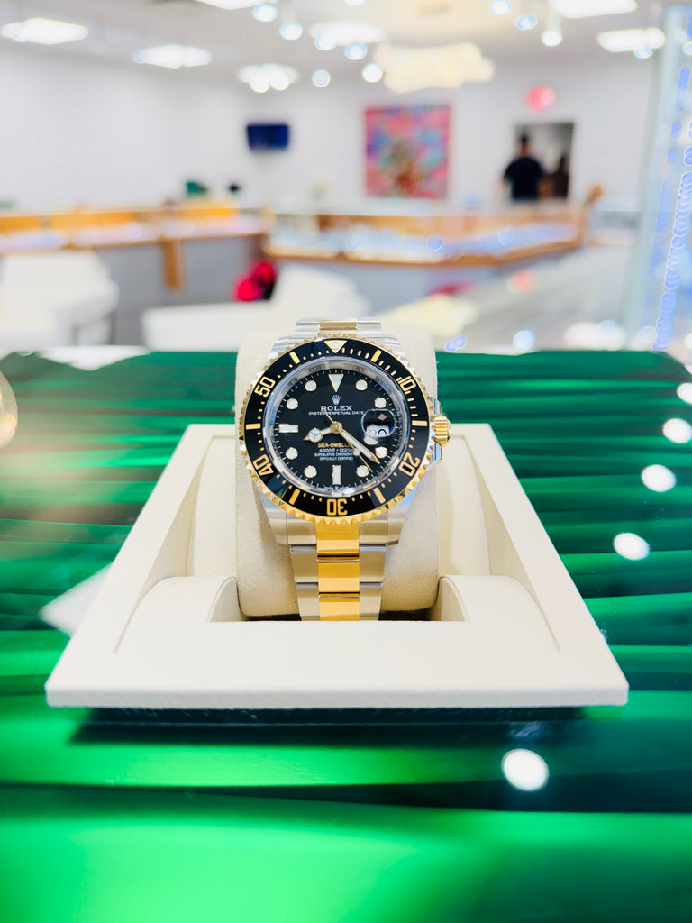 Rolex Sea-Dweller 126603 43 Black Dial 18k Yellow Gold & Stainless Steel Oyster  Box and Paper MINT - Diamonds East Intl.