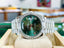 Rolex Day-Date 40mm 228396TBR Factory Baguette Bezel Factory Green Roman Olive Dial MINT