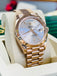 Rolex Day-Date 40 228235 Factory Sundust Baguette Diamond Dial Box and Papers PreOwned - Diamonds East Intl.