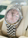 Rolex Datejust 36 126234 Factory Pink Roman Diamond 6 9 Dial Stainless Steel Jubilee Bracelet Box and Papers MINT