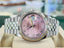 Rolex Datejust 36 126234 Factory Pink Roman Diamond 6 9 Dial Stainless Steel Jubilee Bracelet Box and Papers MINT
