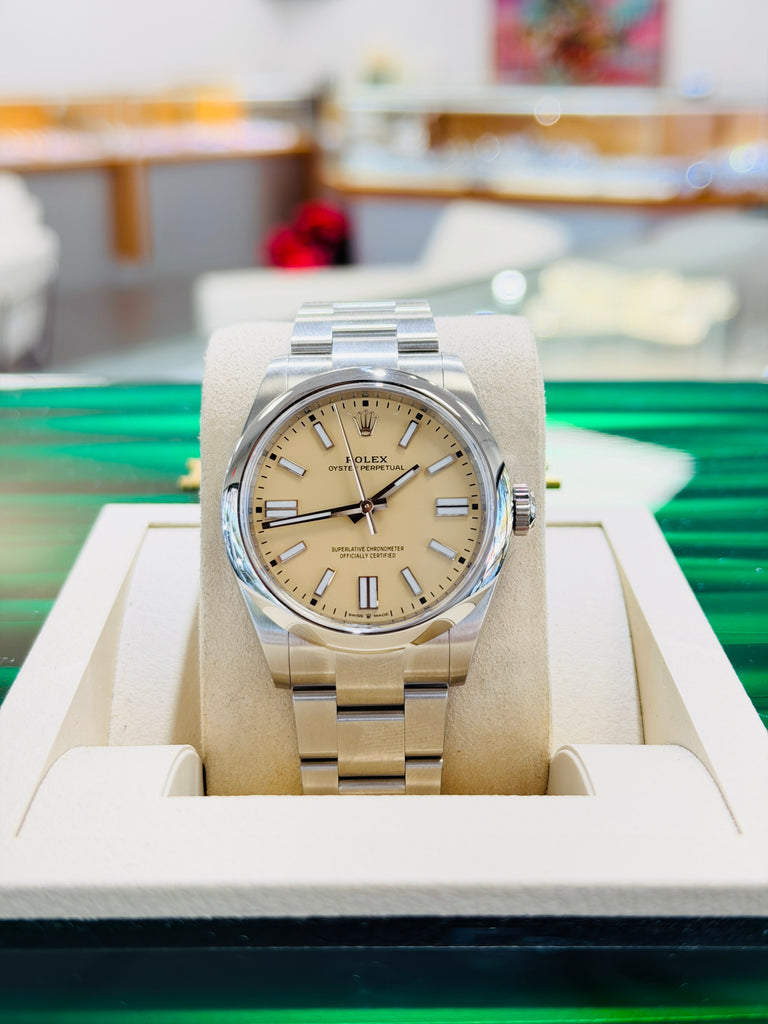 Rolex Oyster Perpetual 41 134300 Cream Dial Stainless Steel  Box and Papers Unworn 2025 - Diamonds East Intl.