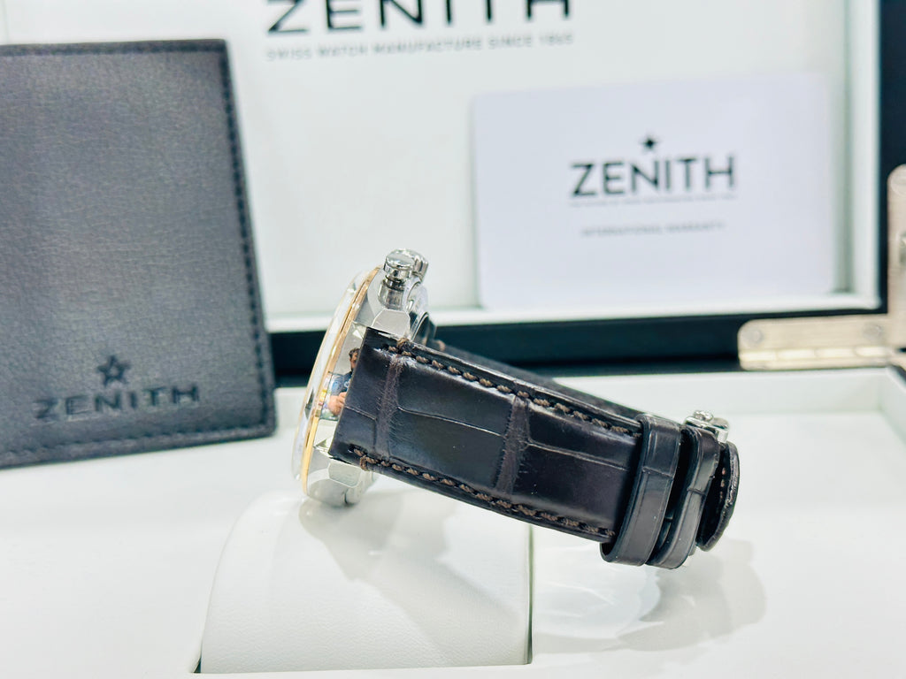 Zenith El Primero Chronomaster Open 18K ROSE GOLD/ SS 51.2080.4061/69.C494 Box/Papers MINT - Diamonds East Intl.
