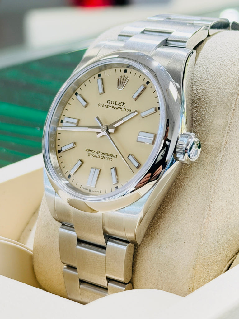 Rolex Oyster Perpetual 41 134300 Cream Dial Stainless Steel  Box and Papers Unworn 2025 - Diamonds East Intl.
