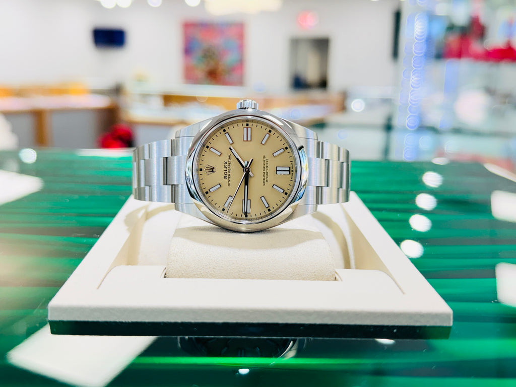 Rolex Oyster Perpetual 41 134300 Cream Dial Stainless Steel  Box and Papers Unworn 2025 - Diamonds East Intl.