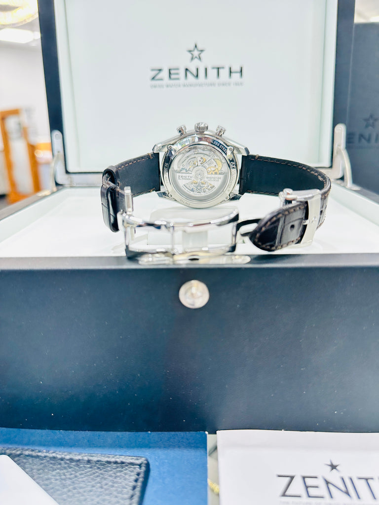 Zenith El Primero Chronomaster Open 18K ROSE GOLD/ SS 51.2080.4061/69.C494 Box/Papers MINT - Diamonds East Intl.