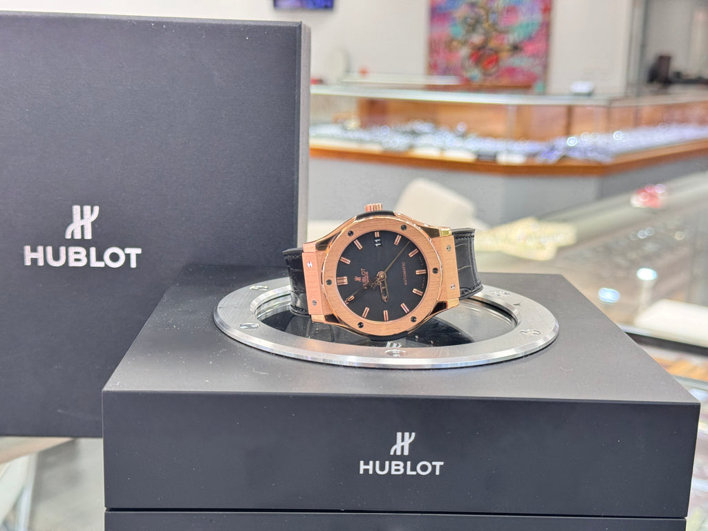 Hublot Classic Fusion 42mm 542.OX.1181.LR Automatic 18K Rose Gold  Box and Papers MINT