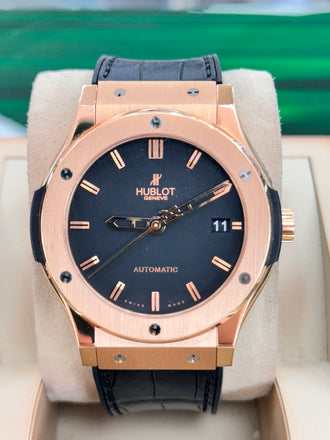 Hublot Classic Fusion 42mm 542.OX.1181.LR Automatic 18K Rose Gold  Box and Papers MINT - Diamonds East Intl.