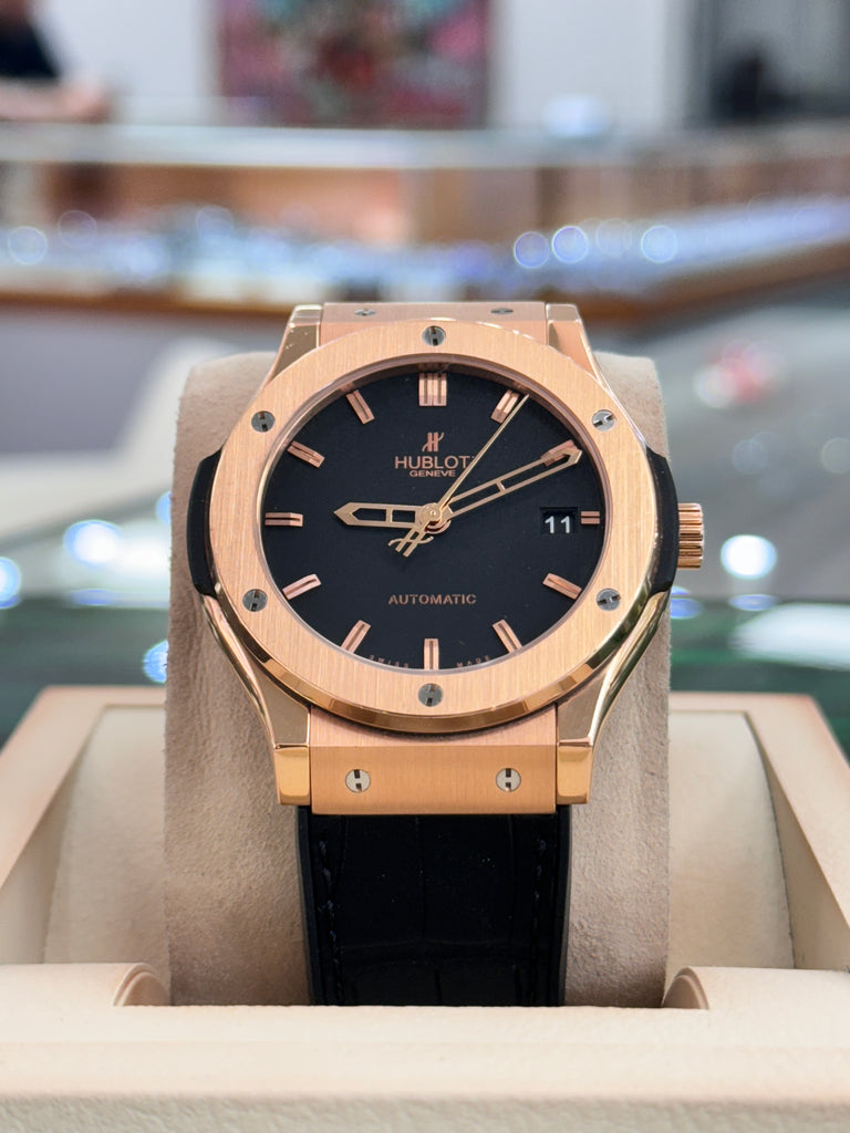 Hublot Classic Fusion 42mm 542.OX.1181.LR Automatic 18K Rose Gold  Box and Papers MINT