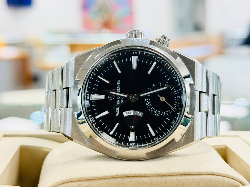 Vacheron Constantin Overseas 41 7900V/110A-B546 Dual Time Black Dial  Box & Papers MINT