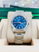 Rolex Oyster Perpetual 34mm 124200 Blue Index Dial Oyster Bracelet Box and Papers MINT