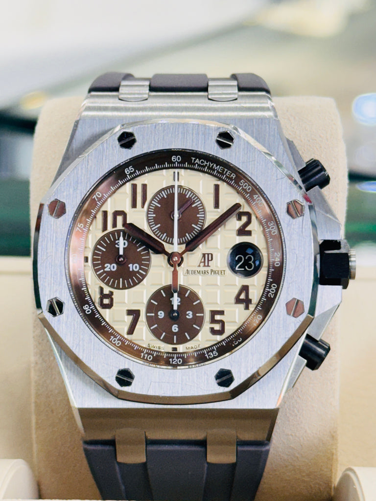 Audemars Piguet  Royal Oak Offshore Chronograph 26470ST.OO.A801CR.01 "Safari"  Preowned - Diamonds East Intl.