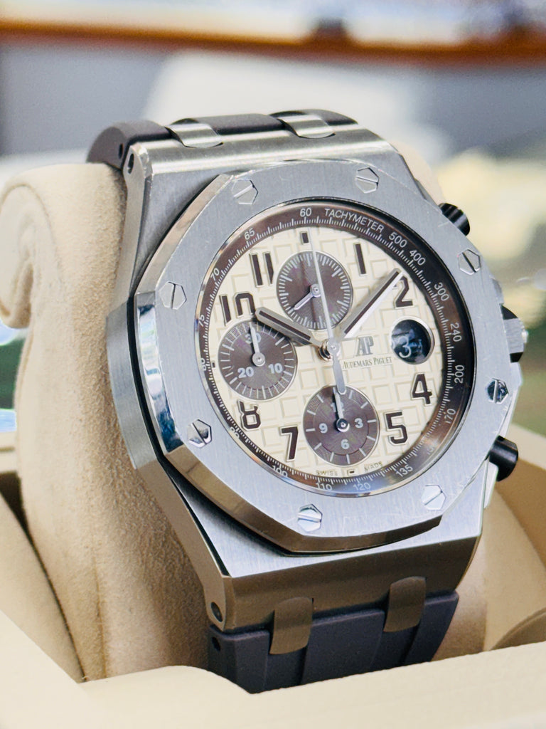 Audemars Piguet  Royal Oak Offshore Chronograph 26470ST.OO.A801CR.01 "Safari"  Preowned - Diamonds East Intl.