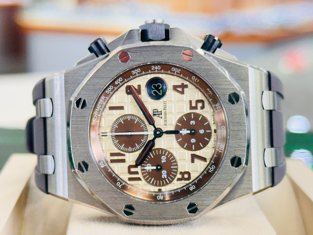 Audemars Piguet  Royal Oak Offshore Chronograph 26470ST.OO.A801CR.01 "Safari"  Preowned - Diamonds East Intl.