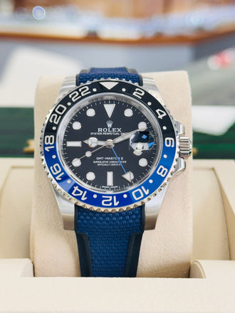 Rolex GMT-Master II 116710BLNR Steel Ceramic Batman Blue and Black Bezel Oyster + RubberB Band - Diamonds East Intl.