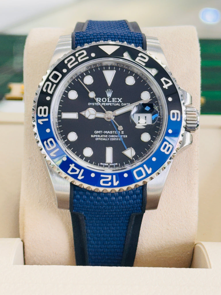 Rolex GMT-Master II 116710BLNR Steel Ceramic Batman Blue and Black Bezel Oyster + RubberB Band - Diamonds East Intl.