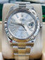 Rolex Datejust II 41 116334 Fluted Bezel Silver Dial Oyster Bracelet MINT