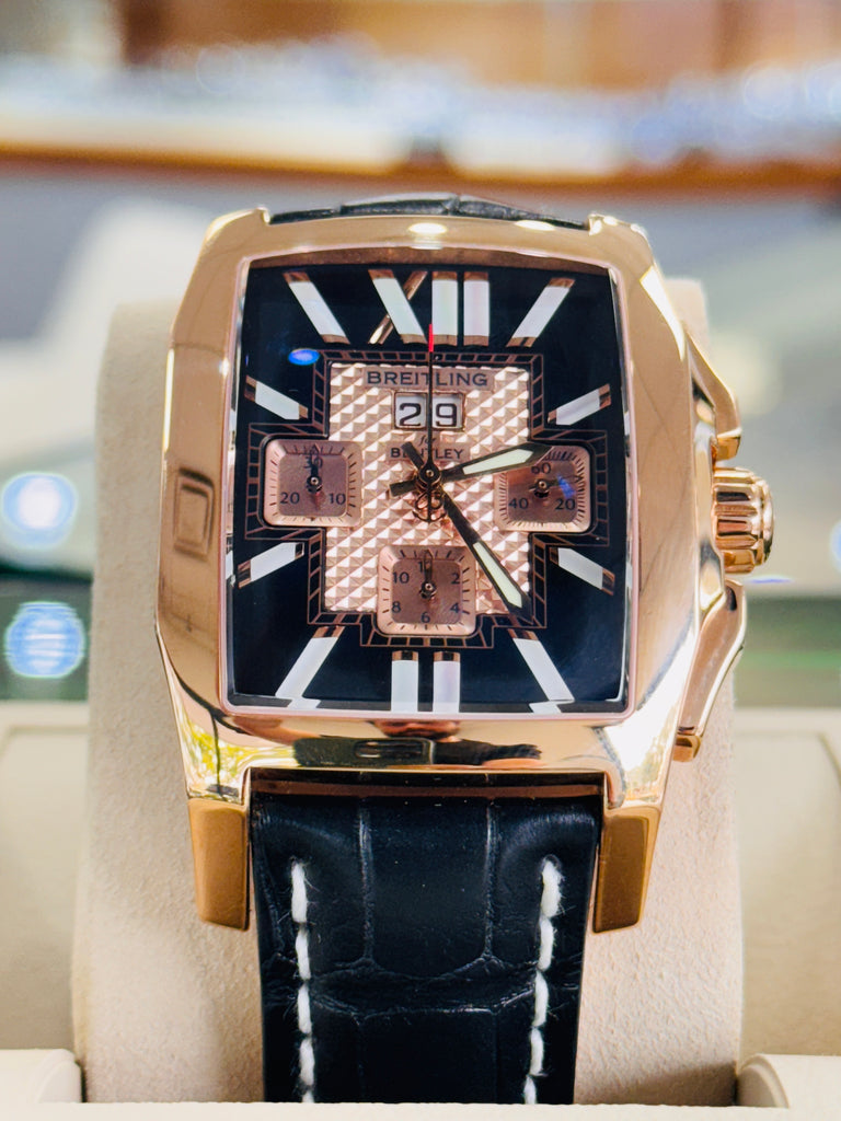 Breitling Bentley Flying B Chronograph R44365 18k Rose Gold MINT