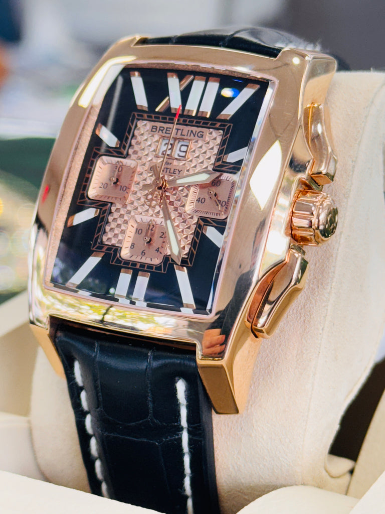 Breitling Bentley Flying B Chronograph R44365 18k Rose Gold MINT