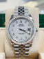Rolex Date-Just 41mm 126300 Custom MOP Diamond Dial And Diamond Bezel Papers