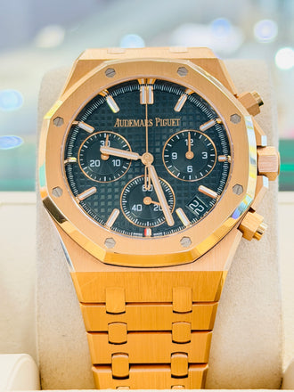 Audemars Piguet  Royal Oak Chronograph 41 26240OR.OO.D404CR.02   Box and Papers MINT