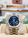 Rolex Day-Date 40 228239 White Gold Fluted Bezel Blue Ombre Dial President Bracelet  Unworn Box and Papers