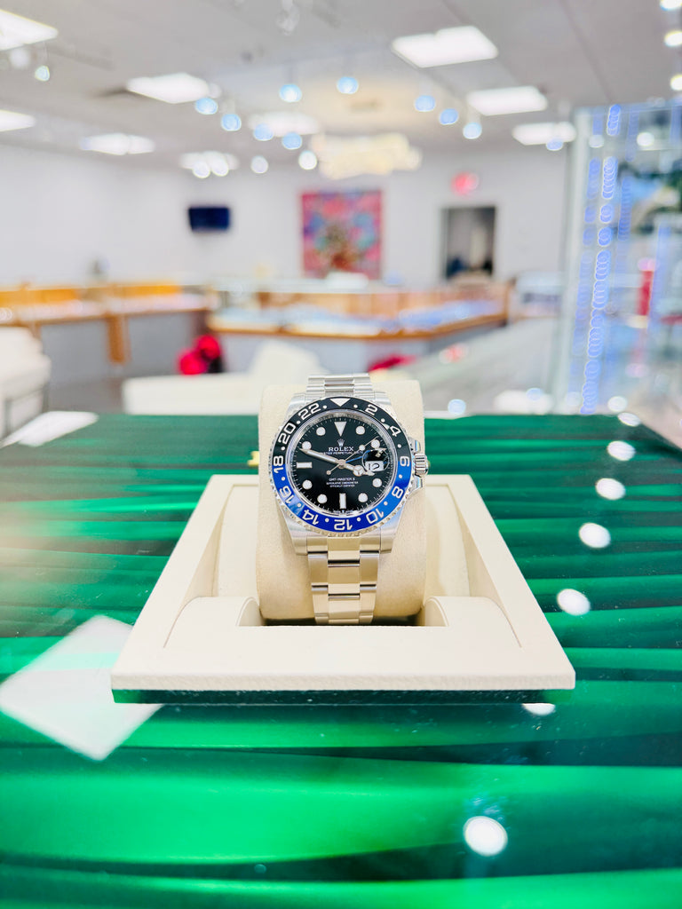 Rolex GMT-Master II 40 126710BLNR  Batman Stainless Steel Oyster Bracelet PreOwned Box and Papers - Diamonds East Intl.