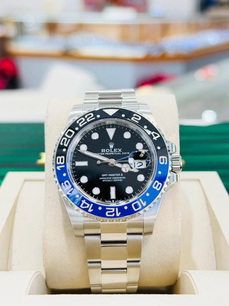 Rolex GMT-Master II 40 126710BLNR  Batman Stainless Steel Oyster Bracelet PreOwned Box and Papers - Diamonds East Intl.