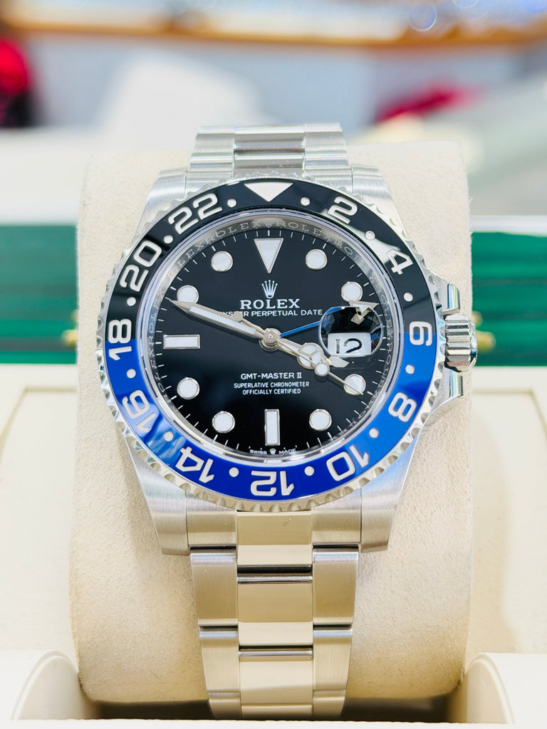 Rolex GMT-Master II 40 126710BLNR  Batman Stainless Steel Oyster Bracelet PreOwned Box and Papers - Diamonds East Intl.