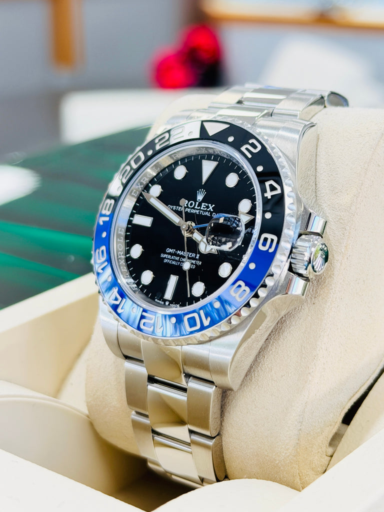 Rolex GMT-Master II 40 126710BLNR  Batman Stainless Steel Oyster Bracelet PreOwned Box and Papers - Diamonds East Intl.