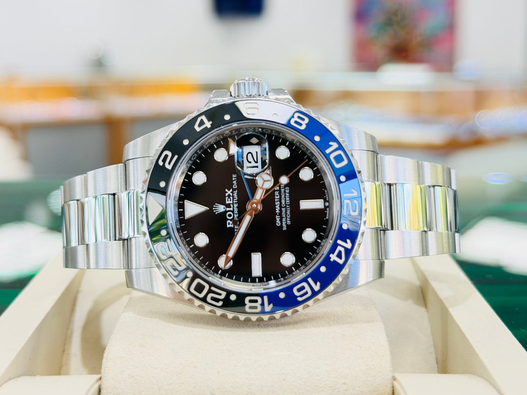Rolex GMT-Master II 40 126710BLNR  Batman Stainless Steel Oyster Bracelet PreOwned Box and Papers - Diamonds East Intl.