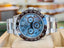 Rolex Daytona 116520 Cosmograph CUSTOM CERAMIC BEZEL CUSTOM BLUE ARABIC Dial Stainless Steel Oyster BOX/PAPERS PreOwned