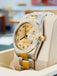 Rolex Datejust 36 116203 Champagne Roman Dial Custom Diamond Bezel Stainless & Gold Oyster MINT