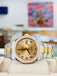 Rolex Datejust 36 116203 Champagne Roman Dial Custom Diamond Bezel Stainless & Gold Oyster MINT
