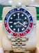 Rolex GMT-Master II PEPSI 126710BLRO Jubilee Band Red Blue Ceramic Bezel Watch