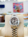 Rolex 26 Lady-Datejust 179166 Platinum PRESIDENT Custom Pave Diamond Roman Dial BOX/PAPERS FULLY SERVICED