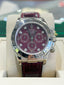 Rolex Daytona 116519 White Gold Factory Diamond Rubellite Grossular Dial Box and Papers PreOwned