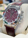 Rolex Daytona 116519 White Gold Factory Diamond Rubellite Grossular Dial Box and Papers PreOwned - Diamonds East Intl.
