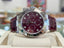 Rolex Daytona 116519 White Gold Factory Diamond Rubellite Grossular Dial Box and Papers PreOwned - Diamonds East Intl.