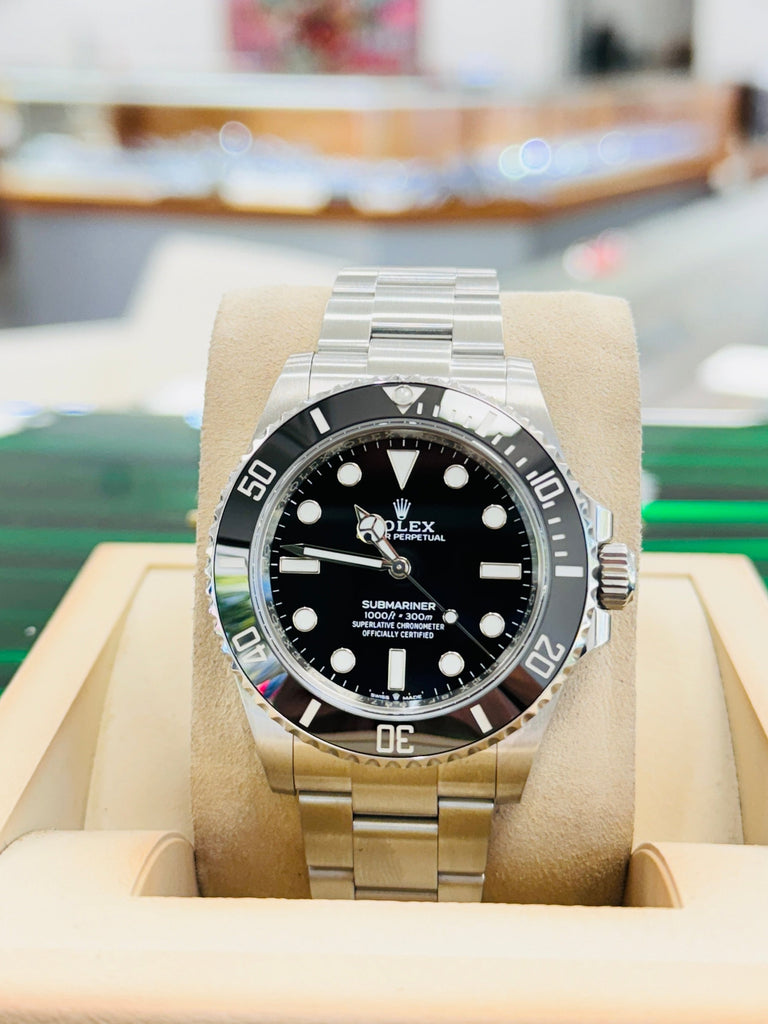 Rolex Submariner (No Date) 124060 41mm Stainless Steel Black Dial No Date Box and Papers MINT